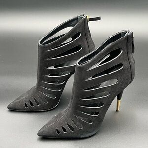 Giuseppe  Zanotti Black Ester Camoscio 110 Nero Pumps Heels 39.5 Gorgeous!!